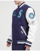 Seattle Mariners Retro Classic Wool Varsity Jacket