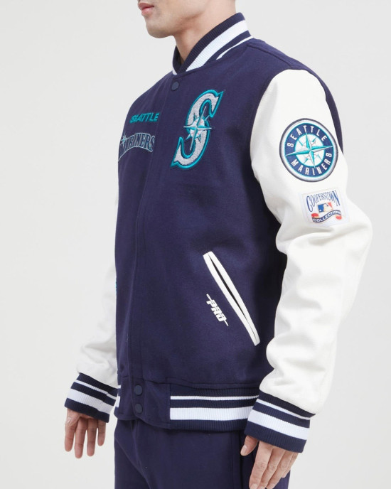 Seattle Mariners Retro Classic Wool Varsity Jacket Seattle Mariners Retro Classic Wool Varsity Jacket