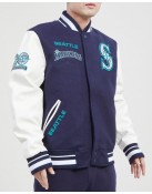 Seattle Mariners Retro Classic Wool Varsity Jacket