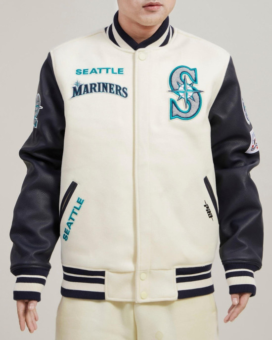 Seattle Mariners Retro Classic Wool Varsity Jacket Seattle Mariners Retro Classic Wool Varsity Jacket