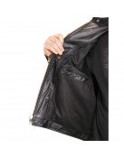 Skeleton Vanson Bones Black Leather Jacket