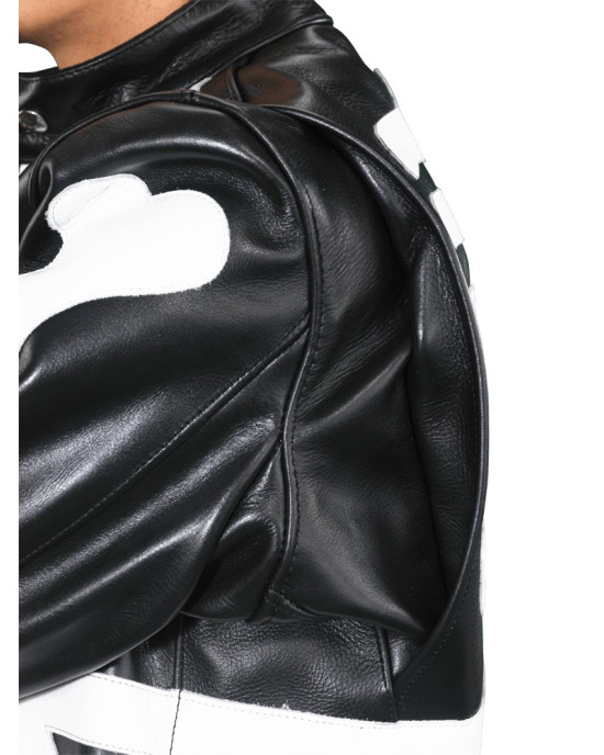 Skeleton Vanson Bones Black Leather Jacket
