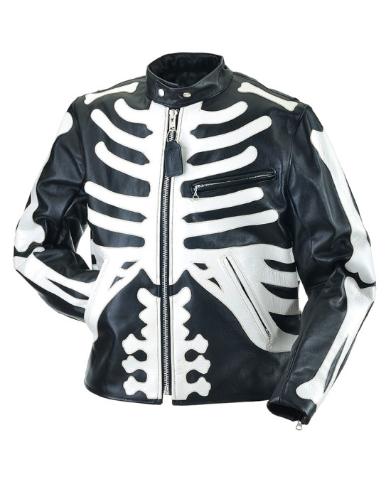 Skeleton Vanson Bones Black Leather Jacket Skeleton Vanson Bones Black Leather Jacket