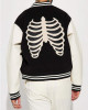 Skeleton Varsity Wool & Leather Jacket Skeleton Varsity Wool & Leather Jacket