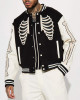 Skeleton Varsity Wool & Leather Jacket Skeleton Varsity Wool & Leather Jacket
