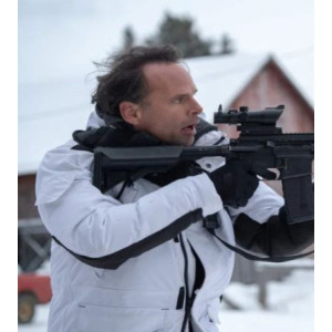 Skinny Man Fatman Walton Goggins White Coat