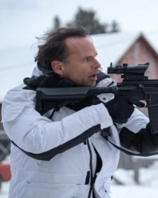 Skinny Man Fatman Walton Goggins White Coat Skinny Man Fatman Walton Goggins White Coat