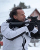 Skinny Man Fatman Walton Goggins White Coat Skinny Man Fatman Walton Goggins White Coat