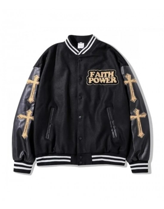 Slash Youth Faith Power Varsity Jacket