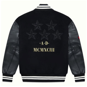 Sotto Sotto OVO Black Varsity Jacket