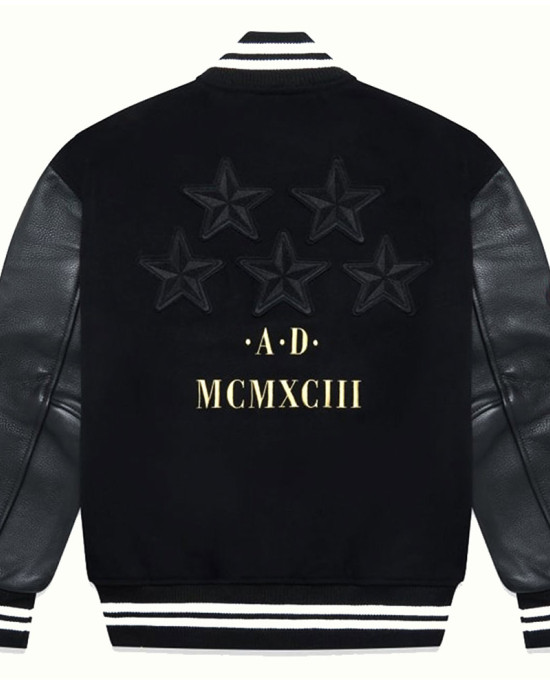 Sotto Sotto OVO Black Varsity Jacket Sotto Sotto OVO Black Varsity Jacket