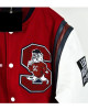 South Carolina State University Letterman Red and White Jacket South Carolina State University Letterman Red and White Jacket