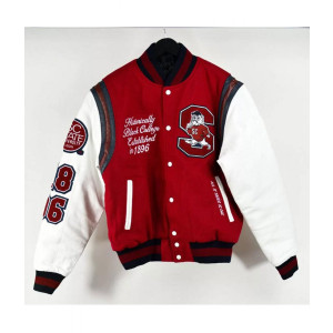 South Carolina State University Letterman Red and White Jacket