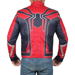 Spiderman Infinity War Leather Jacket Costume