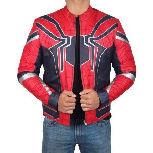 Spiderman Infinity War Leather Jacket Costume