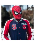 Spiderman Navy and Red Letterman Jacket