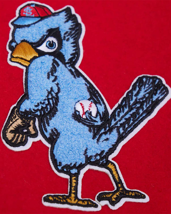 St. Louis Cardinals Retro Classic Rib Blue Wool Varsity Jacket St. Louis Cardinals Retro Classic Rib Blue Wool Varsity Jacket