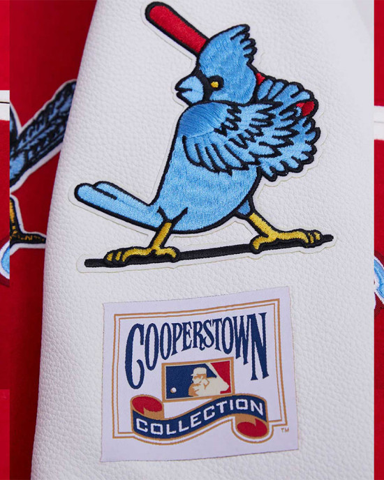 St. Louis Cardinals Retro Classic Rib Blue Wool Varsity Jacket St. Louis Cardinals Retro Classic Rib Blue Wool Varsity Jacket
