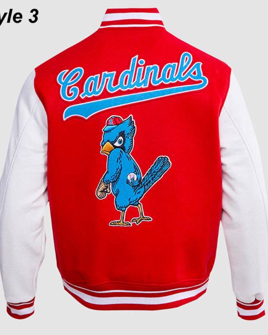 St. Louis Cardinals Retro Classic Rib Blue Wool Varsity Jacket St. Louis Cardinals Retro Classic Rib Blue Wool Varsity Jacket