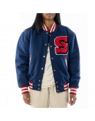 Stadium Team Navy Varsity Wool Jacket