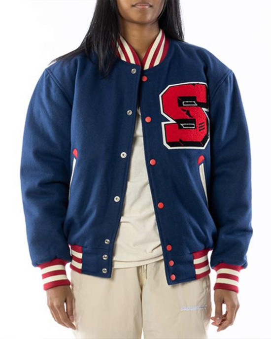 Stadium Team Navy Varsity Wool Jacket Stadium Team Navy Varsity Wool Jacket