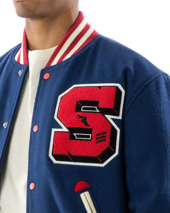 Stadium Team Navy Varsity Wool Jacket Stadium Team Navy Varsity Wool Jacket