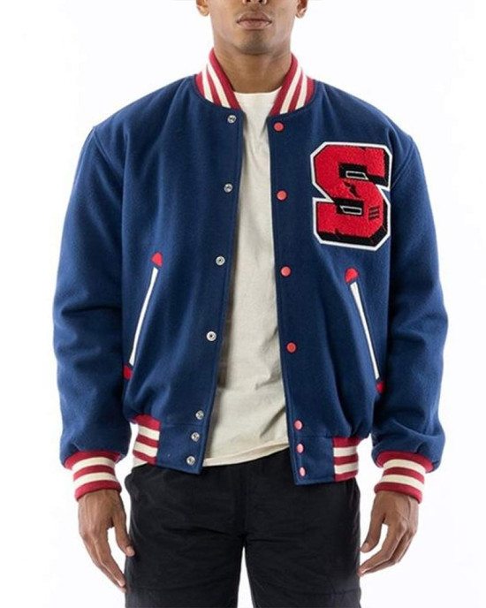 Stadium Team Navy Varsity Wool Jacket Stadium Team Navy Varsity Wool Jacket