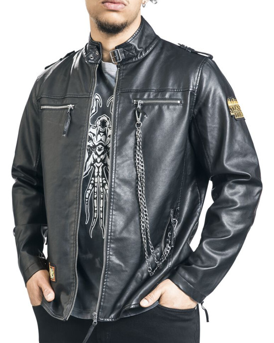 Stranger Things Hellfire Leather Jacket Stranger Things Hellfire Leather Jacket