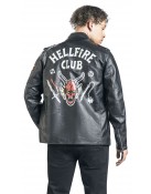Stranger Things Hellfire Leather Jacket
