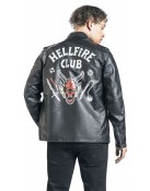 Stranger Things Hellfire Leather Jacket