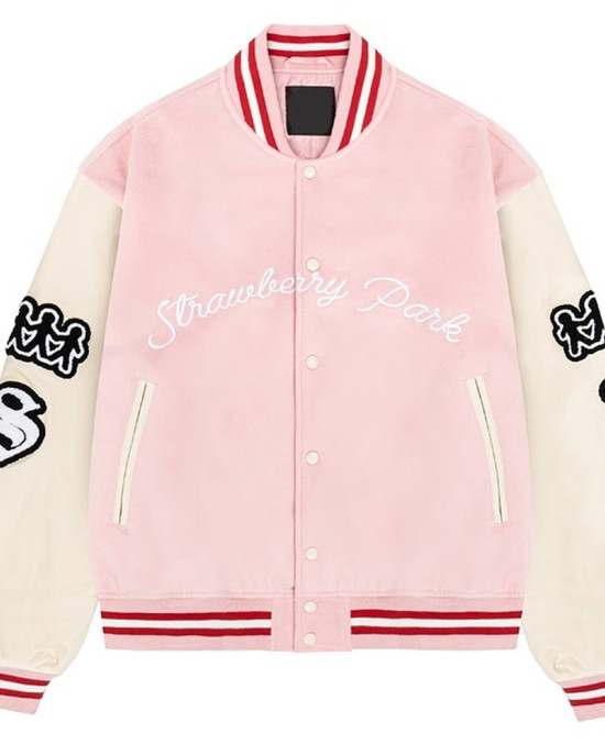 Strawberry Park Valentine’s Day Varsity Jacket Strawberry Park Valentine’s Day Varsity Jacket