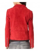 Suede Once Upon A Time Emma Red Leather Jacket