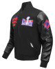 Superbowl LVIII Wool/Leather Varsity Jacket Superbowl LVIII Wool/Leather Varsity Jacket