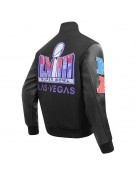 Superbowl LVIII Wool/Leather Varsity Jacket