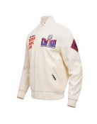 Superbowl LVIII Wool/Leather Varsity Jacket