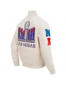 Superbowl LVIII Wool/Leather Varsity Jacket