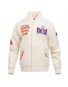 Superbowl LVIII Wool/Leather Varsity Jacket