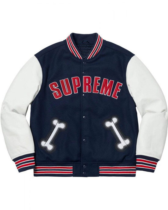 Supreme Bone Varsity Letterman Jacket