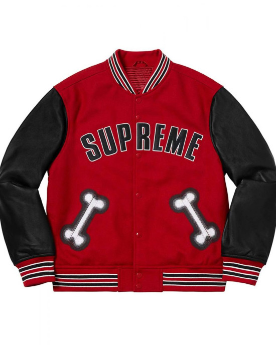 Supreme Bone Varsity Letterman Jacket