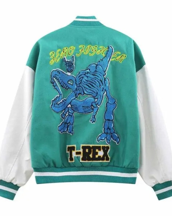 T-Rex Dinosaur Varsity Jacket T-Rex Dinosaur Varsity Jacket