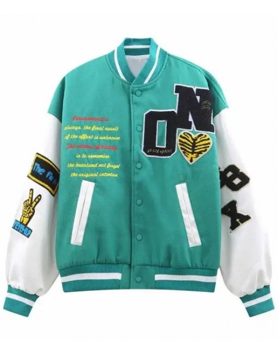 T-Rex Dinosaur Varsity Jacket