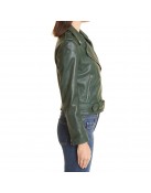 Tacoma FD Hassie Harrison Green Leather Jacket
