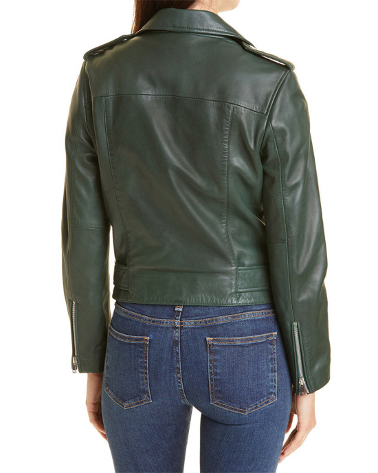 Tacoma FD Hassie Harrison Green Leather Jacket Tacoma FD Hassie Harrison Green Leather Jacket