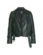 Tacoma FD Hassie Harrison Green Leather Jacket