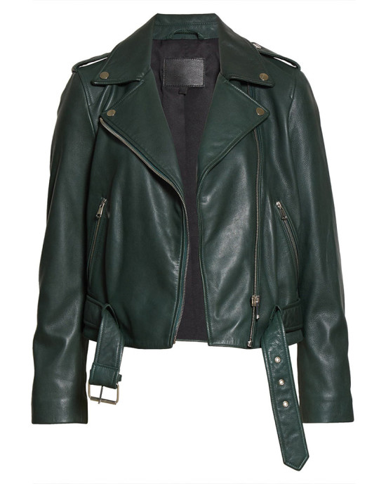 Tacoma FD Hassie Harrison Green Leather Jacket Tacoma FD Hassie Harrison Green Leather Jacket