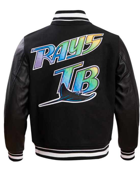Tampa Devil Rays Retro Classic Rib Varsity Jacket Tampa Devil Rays Retro Classic Rib Varsity Jacket