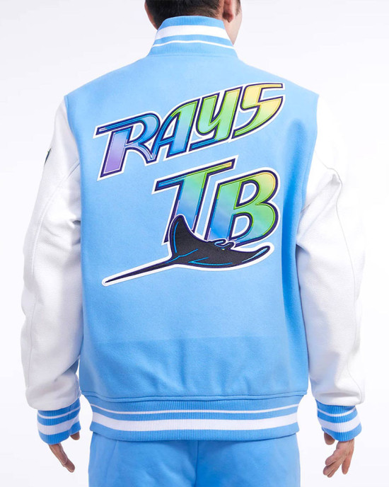 Tampa Devil Rays Retro Classic Rib Varsity Jacket Tampa Devil Rays Retro Classic Rib Varsity Jacket