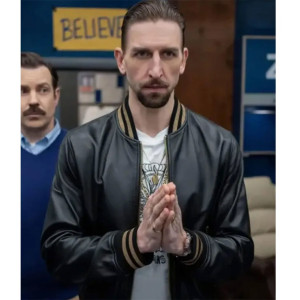 Ted Lasso S03 Maximilian Osinski Leather Jacket
