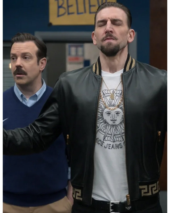 Ted Lasso S03 Maximilian Osinski Leather Jacket Ted Lasso S03 Maximilian Osinski Leather Jacket