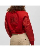 Teyana Taylor Rose Red Varsity Jacket